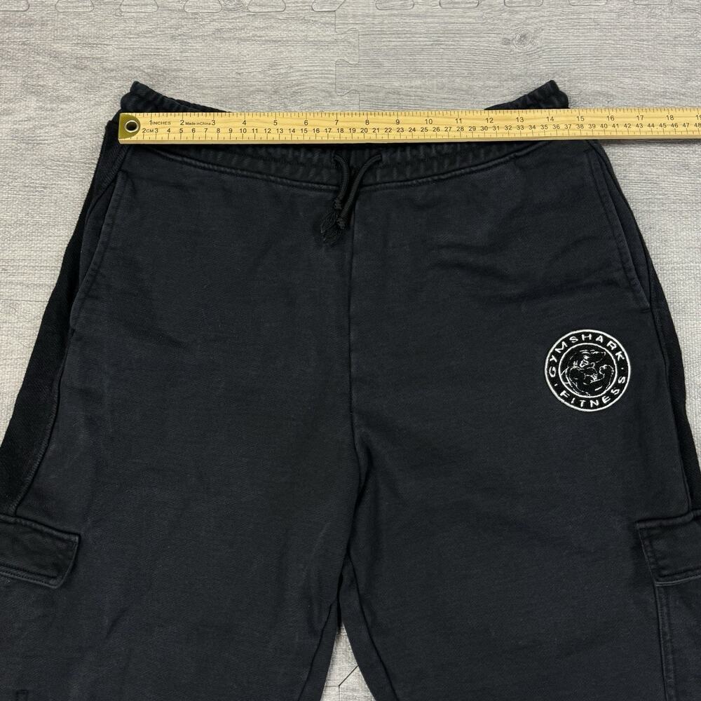 Gymshark Women’s Legacy Cargo Style Joggers Thick Material- Black Size Medium - Picture 3 of 9